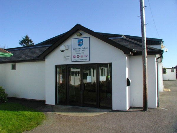 Colchester Indoor Bowls Club Entrance